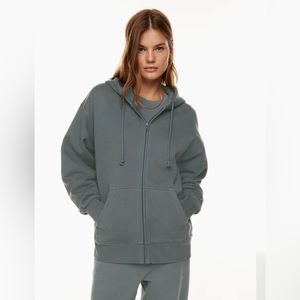 Tna
Cozy Fleece Boyfriend Zip Hoodie - Gd Echo Grey